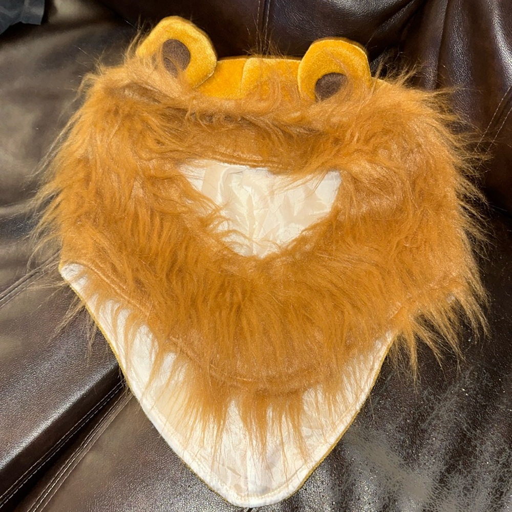 Halloween Costume Lion Maine Mask Face Hairy Animal cosplay roar Leo cat